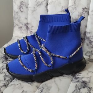 Blue sneakers